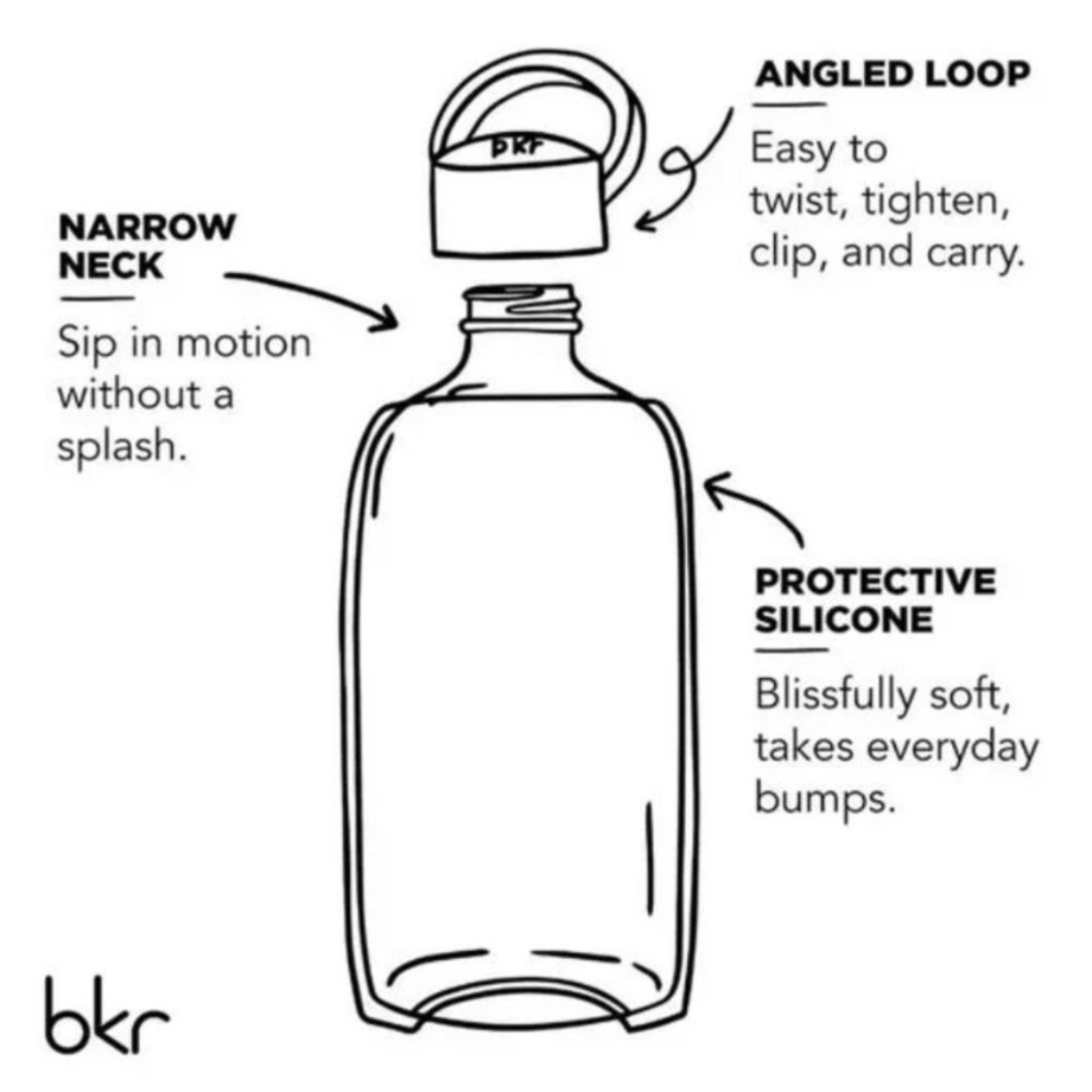 NWT BKR Rosy Water Bottle 500ml (16oz) - Picture 9 of 16